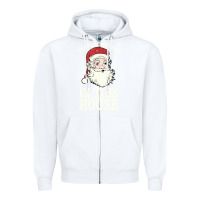 White There's Some Ho Ho Ho's in this House Santa Claus Zipper Hoodie - Bettercallsaul