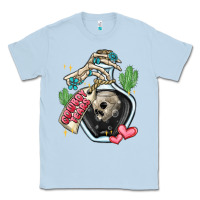 Dusty Blue cowboy tears Classic Tee - MaliasSmallBusiness