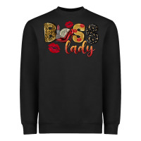Black boss lady with money Heavyweight Sweatshirt - NancyCooperArtShop