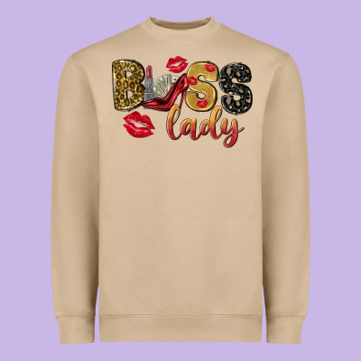 Boss Lady With Money Heavyweight Sweatshirt Designed By Nancycooperartshop