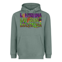 Sage Louisiana Louisiana Louisiana Heavyweight Hoodie - HowdyJamesFarm