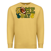 Antique Gold Game day yellow and green team color Premium Sweatshirt - HowdyJamesFarm
