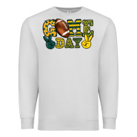 Dove Grey Game day yellow and green team color Premium Sweatshirt - HowdyJamesFarm