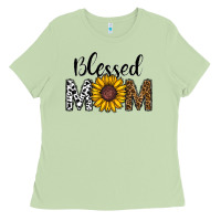 Matcha blessed mom Ladies Tee - CowhideDigitalArt
