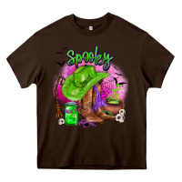 Chocolate Brown spooky cowgirl  halloween Heavy Core Tee - AdoDesignShop