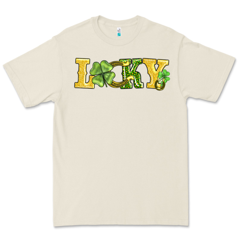 Lucky Horseshoe And Four Leaf Clover Premium Tee by AdoDesignShop | Teevron