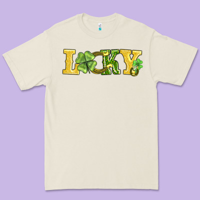 Lucky Horseshoe And Four Leaf Clover Premium Tee Designed By Adodesignshop