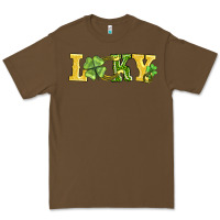 Cacao lucky horseshoe and four leaf clover Premium Tee - AdoDesignShop