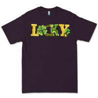 Plum lucky horseshoe and four leaf clover Premium Tee - AdoDesignShop