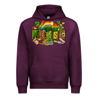 Mauve Wine lucky nurse Urban Hoodie - FaDigitalArtStudio