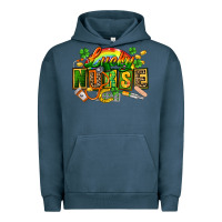 Pigment Midnight Navy lucky nurse Urban Hoodie - FaDigitalArtStudio