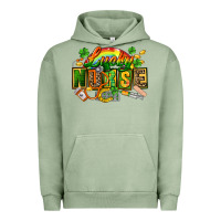 Pigment Oil Green lucky nurse Urban Hoodie - FaDigitalArtStudio
