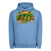 Pigment Pebble Blue lucky nurse Urban Hoodie - FaDigitalArtStudio