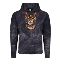 Cloud Black Bengal Cat Face Vintage Hoodie - LillyAllenDesigns