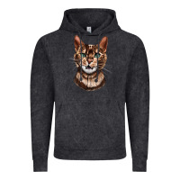 Vintage Black Bengal Cat Face Vintage Hoodie - LillyAllenDesigns