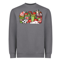 Storm cow and strawberry coffee cups Heavyweight Sweatshirt - NancyCooperArtShop