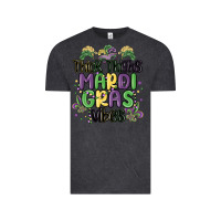 Vintage Black thick thighs mardi gras vibes Vintage Tee - MaliasSmallBusiness