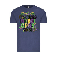 Vintage Denim thick thighs mardi gras vibes Vintage Tee - MaliasSmallBusiness