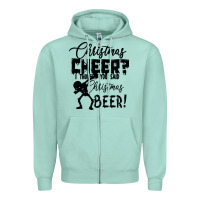 Seafoam Christmas Cheer I Thought You Said Christmas Beer Zipper Hoodie - Bettercallsaul