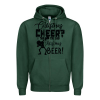 Sports Green Christmas Cheer I Thought You Said Christmas Beer Zipper Hoodie - Bettercallsaul
