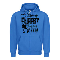 True Royal Christmas Cheer I Thought You Said Christmas Beer Zipper Hoodie - Bettercallsaul