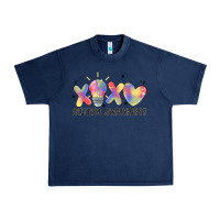 Navy autism awareness Urban Heavy Tee - MaliasSmallBusiness