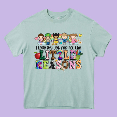 I Love My Job For All The Little Reasons Heavy Core Tee Designed By Jahusdesignshop