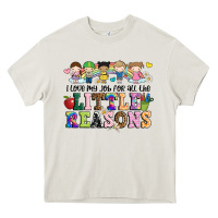 Cream i love my job for all the little reasons Heavy Core Tee - JahusDesignShop