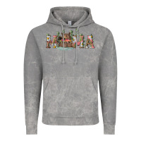 Cloud Rock Mama with bear and daisy Vintage Hoodie - RanaPortraitStore