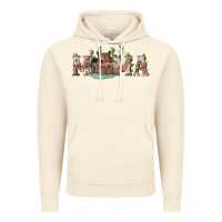 Vintage Artic Mama with bear and daisy Vintage Hoodie - RanaPortraitStore