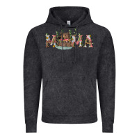 Vintage Black Mama with bear and daisy Vintage Hoodie - RanaPortraitStore