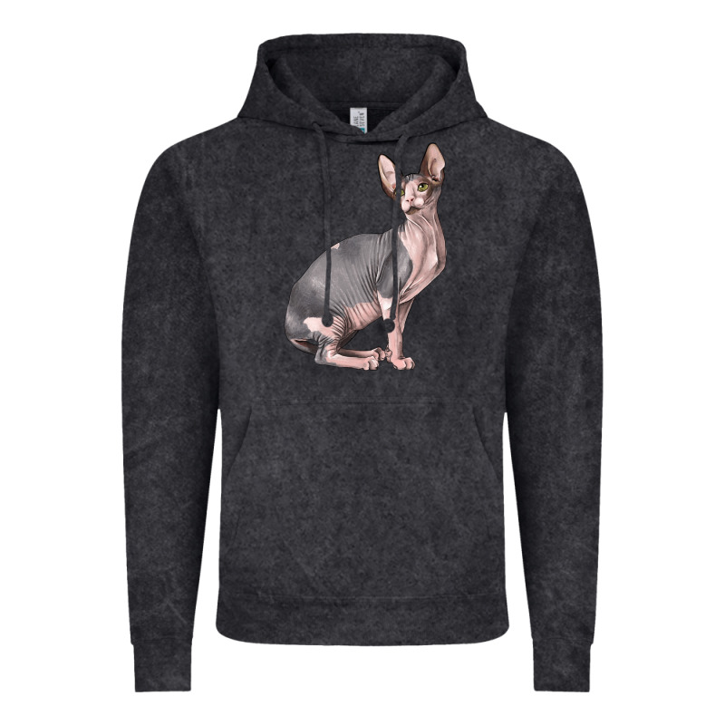 Sphynx Cat Vintage Hoodie by LillyAllenDesigns | Teevron