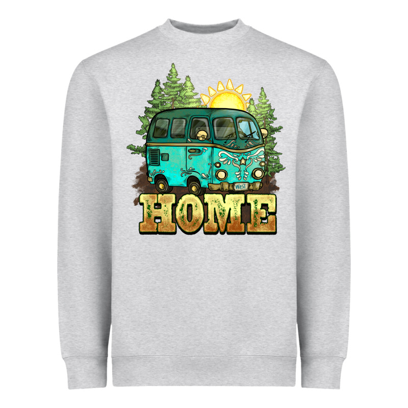 Camping Caravan Home Heavyweight Sweatshirt by NancyCooperArtShop | Teevron