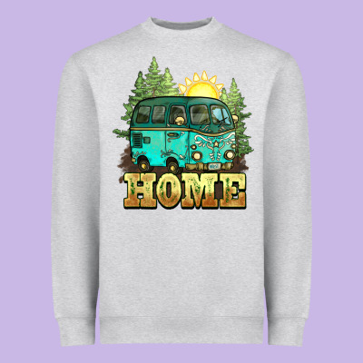 Camping Caravan Home Heavyweight Sweatshirt Designed By Nancycooperartshop