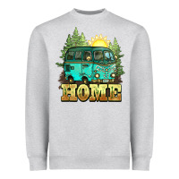 Heather Grey camping caravan home Heavyweight Sweatshirt - NancyCooperArtShop