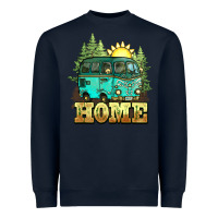 Navy camping caravan home Heavyweight Sweatshirt - NancyCooperArtShop