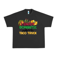 Pigment Black i enjoy romantic walks to the taco truck Urban Heavy Tee - MaliasSmallBusiness