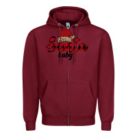 Burgundy Santa Baby Zipper Hoodie - Bettercallsaul
