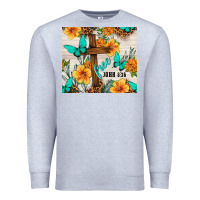 Heather Grey christian free john 8 36 Premium Sweatshirt - TumblerDesignByShophia