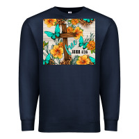 Navy christian free john 8 36 Premium Sweatshirt - TumblerDesignByShophia