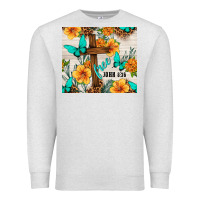 Oatmeal Heather christian free john 8 36 Premium Sweatshirt - TumblerDesignByShophia
