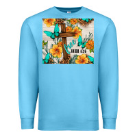 Ocean Blue christian free john 8 36 Premium Sweatshirt - TumblerDesignByShophia