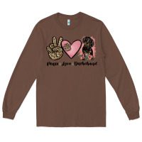 Chestnut peace love dachshund Long Sleeve Tee - JahusDesignShop