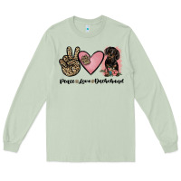 Matcha peace love dachshund Long Sleeve Tee - JahusDesignShop