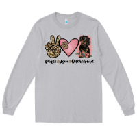 Moon Dust peace love dachshund Long Sleeve Tee - JahusDesignShop