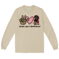 Mushroom peace love dachshund Long Sleeve Tee - JahusDesignShop