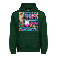 Forest Green nail boss money hand and wine with gemstone leopard and zebra seamless Urban Hoodie - BundleAndBundleShop
