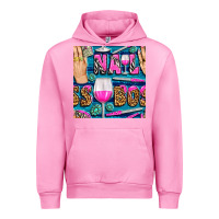 Fuchsia Pink nail boss money hand and wine with gemstone leopard and zebra seamless Urban Hoodie - BundleAndBundleShop