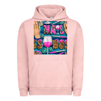 Pigment Salmon nail boss money hand and wine with gemstone leopard and zebra seamless Urban Hoodie - BundleAndBundleShop