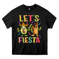 Black let's fiesta taco Heavy Core Tee - JahusDesignShop